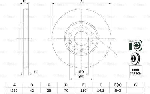 Brake Disc 0986478883 - image 5