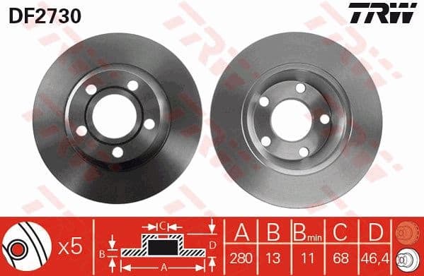 Brake Disc DF2730