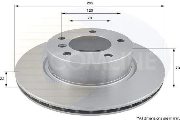 Brake disc, 1pcs FRONT ADC1717V - image 2