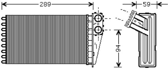 Heat Exchanger, interior heating 812338