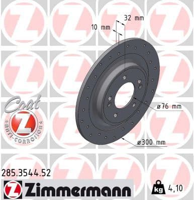 Brake Disc SPORT BRAKE DISC Z 285.3544.52