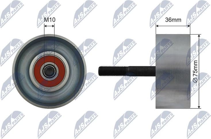 Tensioner Pulley, V-ribbed belt RNK-NS-049