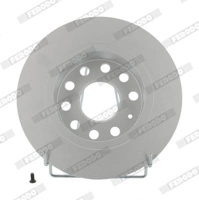Brake discs kit rear, (2pcs), Top Quality DDF1224C