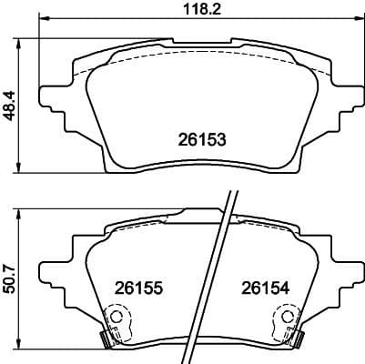 Brake Pad Set, disc brake 8DB 355 040-221 - image 4