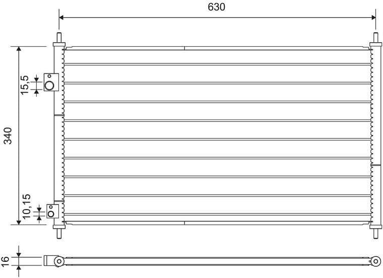 Condenser, air conditioning 812713