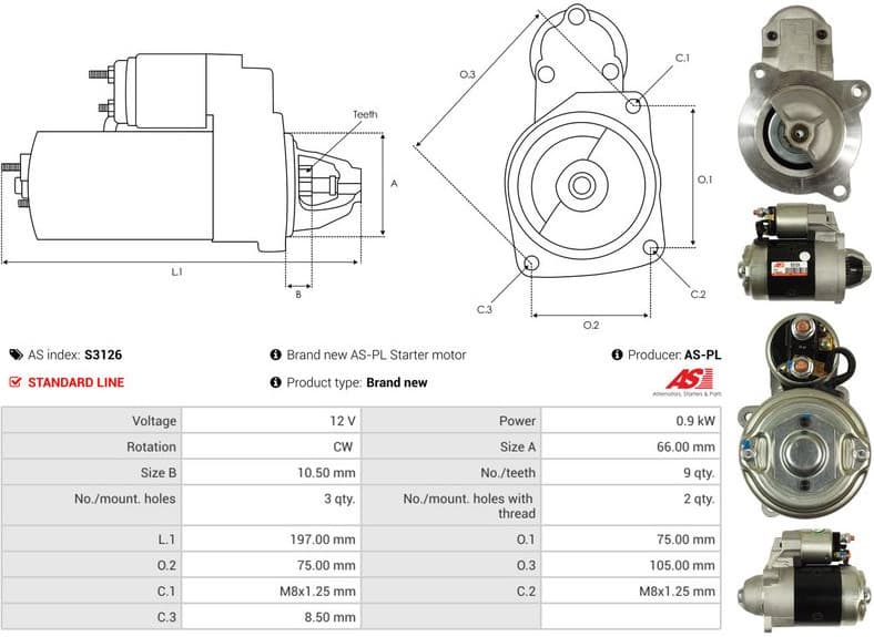 Starter AS S3126 - image 5