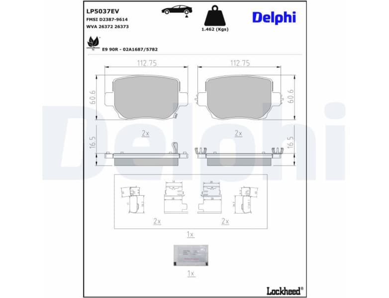 Brake Pad Set, disc brake LP5037EV - image 3