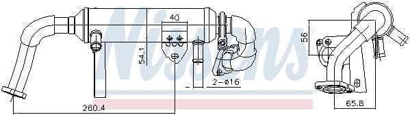 Cooler, exhaust gas recirculation ** FIRST FIT ** 989482