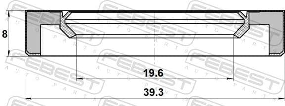 Shaft Seal, camshaft 95BBY-21390808X - image 2
