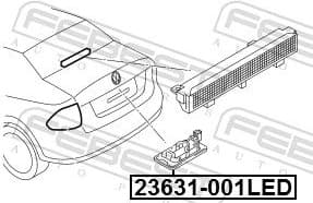 Licence Plate Light 23631-001LED - image 2