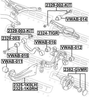 Camber Correction Screw Set 2329-003-KIT