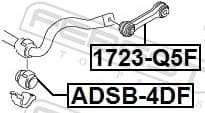 Mounting, stabiliser bar ADSB-4DF