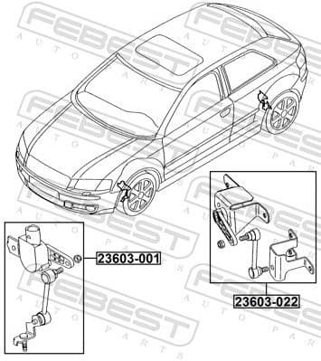 Sensor, headlight levelling 23603-022 - image 2