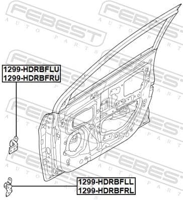 Door Hinge 1299-HDRBFRU - image 2