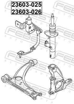 Sensor, headlight levelling 23603-026