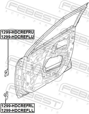 Door Hinge 1299-HDCREFRU - image 2