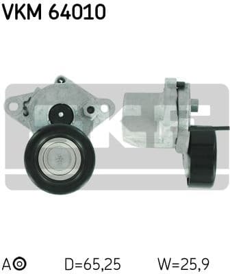 Belt Tensioner, V-ribbed belt VKM 64010