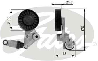 Belt Tensioner, V-ribbed belt DriveAlign™ T38239