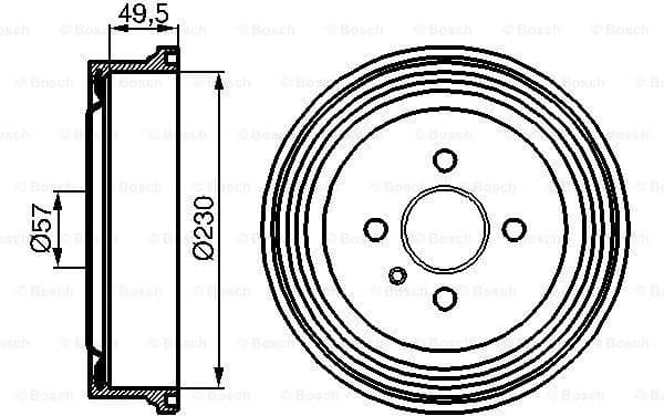 Brake Drum 0986477100