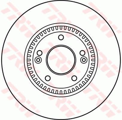 Brake disc, 1pcs FRONT, Top Quality DF6108S - image 3