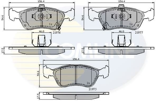 Brake pads front CBP3450