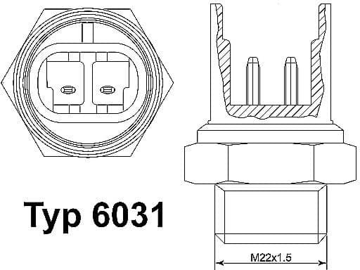 temperatūros jungiklis, radiatoriaus ventiliatorius