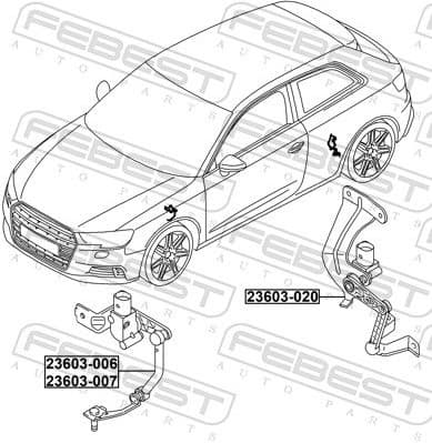Sensor, headlight levelling 23603-020 - image 2