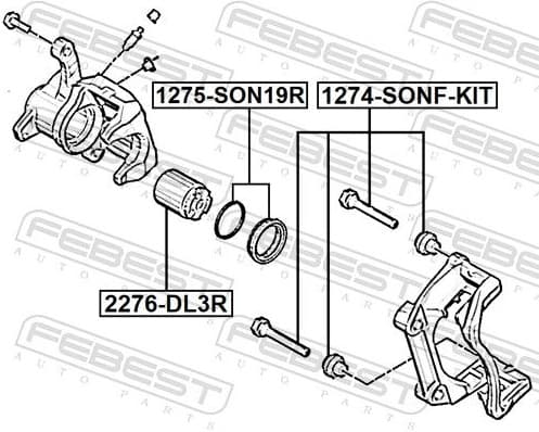 Piston, brake caliper 2276-DL3R - image 2