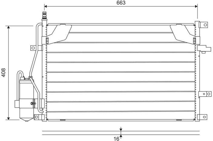 Condenser, air conditioning 822746