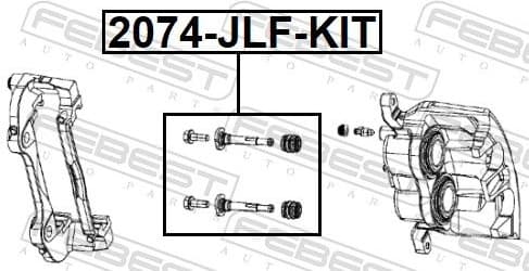 Guide Bolt, brake caliper 2074-JLF-KIT - image 2