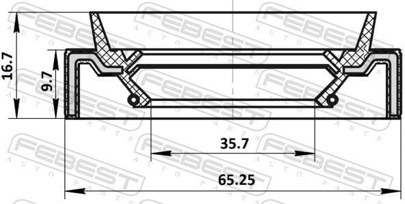 Shaft Seal, drive shaft 95JAY-37651017R - image 2