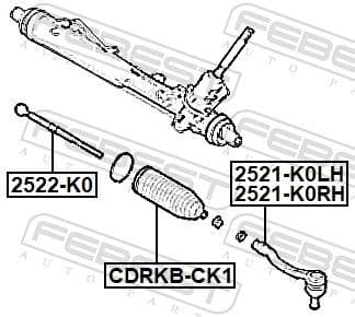 Tie Rod End 2521-K0RH - image 2