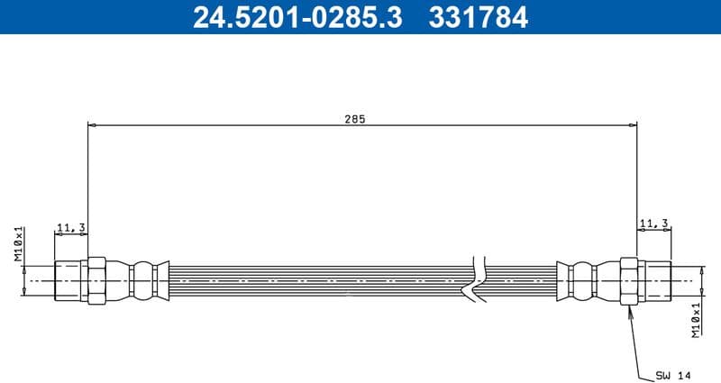Brake Hose 24.5201-0285.3