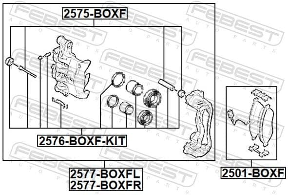 Brake Caliper 2577-BOXFL