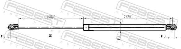 Gas Spring, boot/cargo area 26117-013 - image 2