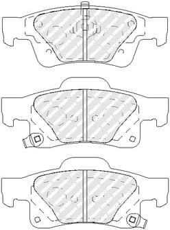 Brake pads rear, Top Quality FDB4819 - image 2