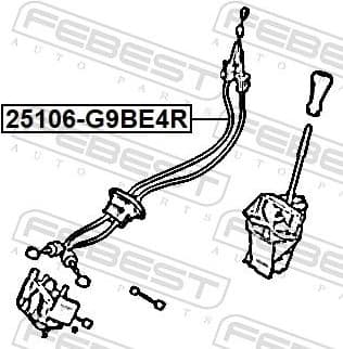 Cable Pull, manual transmission 25106-G9BE4R - image 2