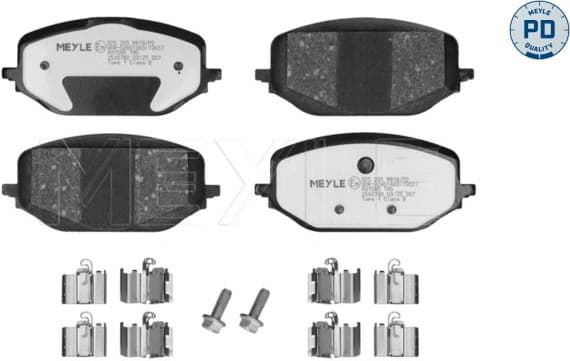Brake Pad Set, disc brake MEYLE-PD: Advanced performance and design. 025 265 8819/PD