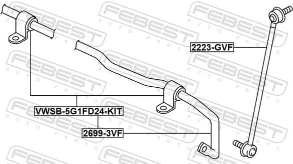 Stabiliser Bar, suspension 2699-3VF - image 2
