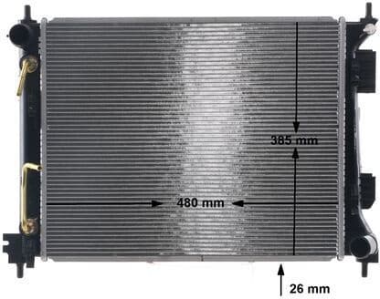 Radiator, engine cooling BEHR CR 2269 000S
