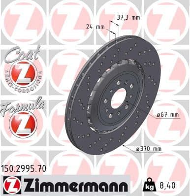 Brake Disc FORMULA Z BRAKE DISC 150.2995.70