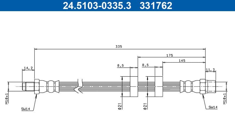 Brake Hose 24.5103-0335.3