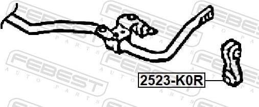 Link/Coupling Rod, stabiliser bar 2523-K0R - image 2