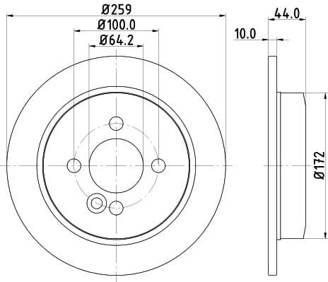 Brake Disc PRO 8DD 355 115-261