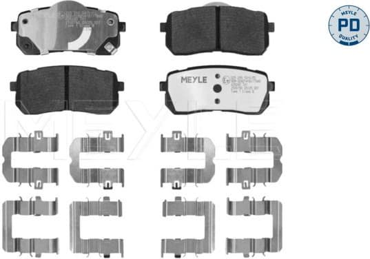 Brake Pad Set, disc brake MEYLE-PD: Advanced performance and design. 025 245 5915/PD