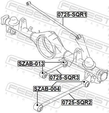 Control/Trailing Arm, wheel suspension 0725-SQR3 - image 2