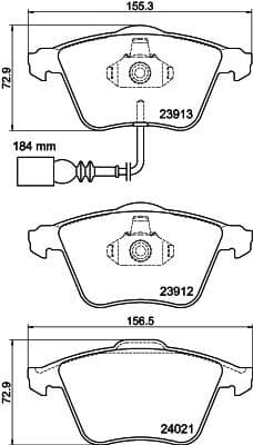 Brake Pad Set, disc brake 8DB 355 015-971 - image 3