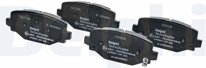 Brake Pad Set, disc brake LP3931