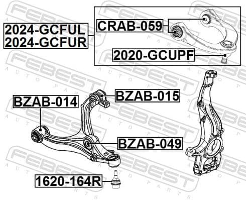 Control/Trailing Arm, wheel suspension 2024-GCFUR - image 2