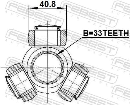 Spider Assembly, drive shaft 0216-J11 - image 2